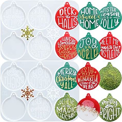 Vellibring Christmas Resin Molds Silicone 2 Pieces