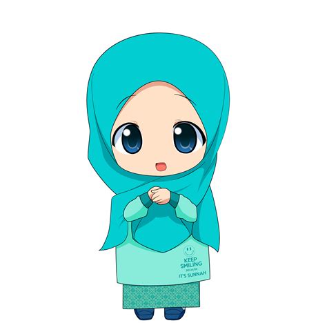 Hijab Cartoon Png Gambar Islami