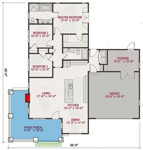 3 Bedroom Floor Plans With Garage - Small Modern Apartment