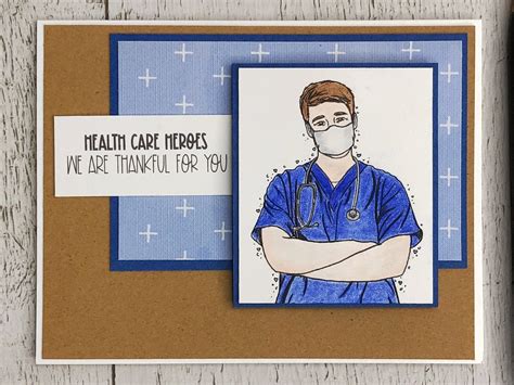 Hospital Staff Appreciation Card Thank You Card For Doctor Nurse Healthcare Worker Etsy