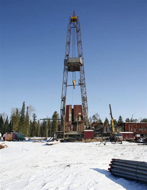 Oil Drilling Rig. Oil Industry Equipment. Stock Image - Image of ...