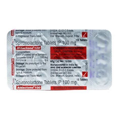 Aldactone Spironolactone Tablet At Rs Strip In Ambala Id