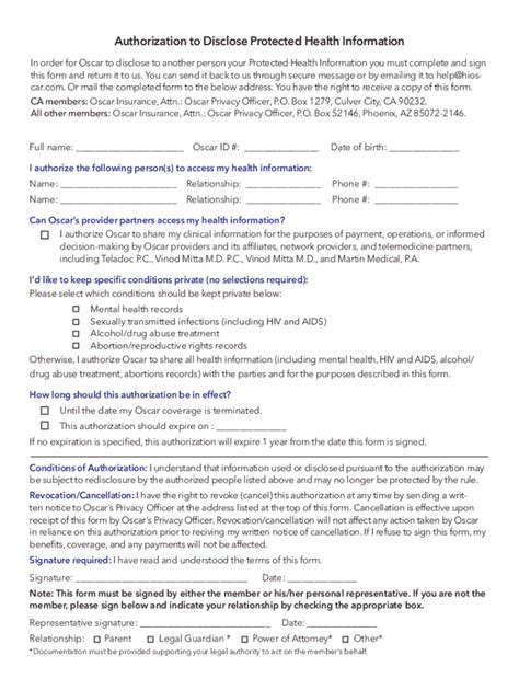 Oscar Prior Authorization Form Fill Online Printable Fillable