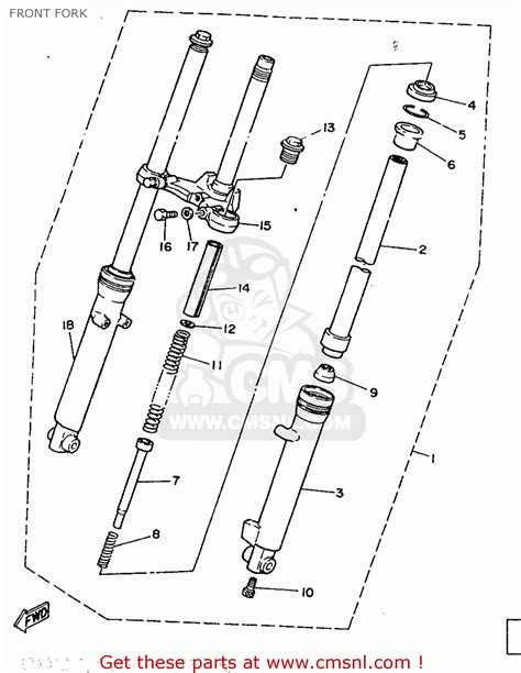 1TKF310000RE Front Fork Assy Yamaha Buy The 1TK F3100 00 RE At CMSNL