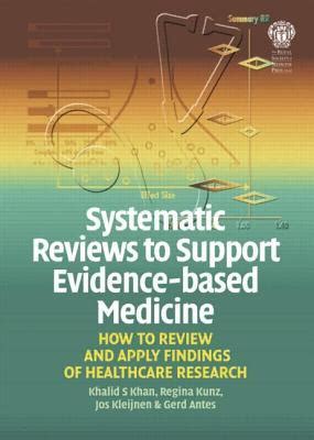 Epub Free PDF Systematic Reviews To Support Evidence Based Medicine