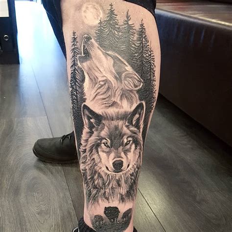 Wolf Moon Tattoo / 45 en iyi Ay Dövmeleri / Moon Tattoos görüntüsü ...