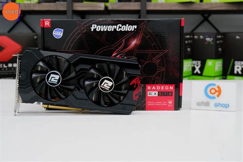 การดจอ VGA POWER COLOR RED DRAGON RX 570 4GB 2F P11453 ichillshop