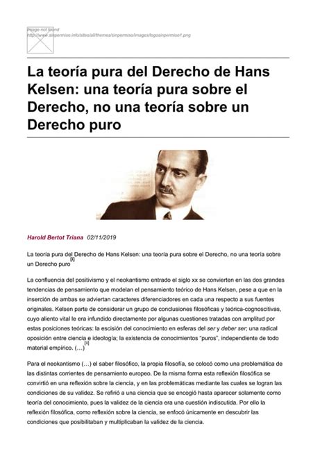 La Teoria Pura Del Derecho Hans Kelsen Pdf