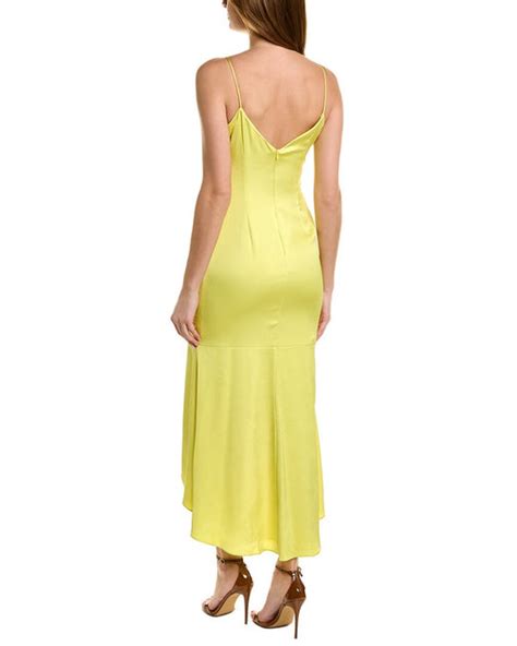 Aidan Mattox Hammered Satin Midi Dress Shop Premium Outlets