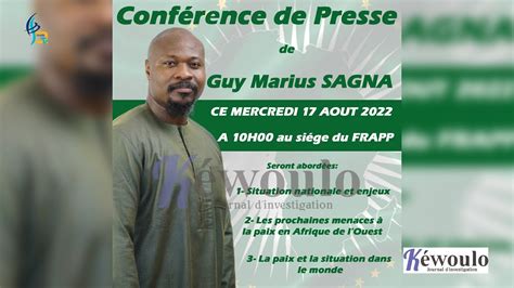 Urgent Conf Rence De Presse De Guy Maruis Sagna Sur La Situation