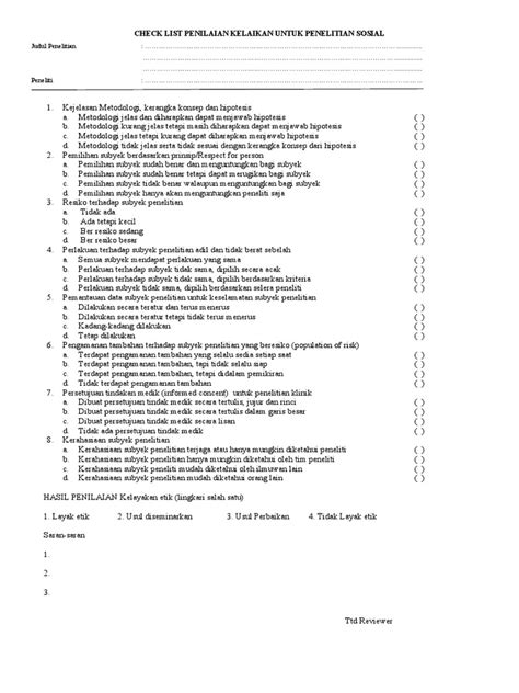 Checklist Pdf