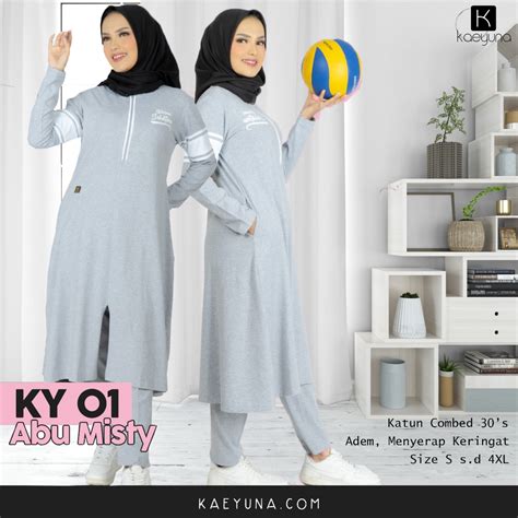 Jual Setelan Baju Olahraga Wanita Muslimah Syar I Model Panjang Sporty