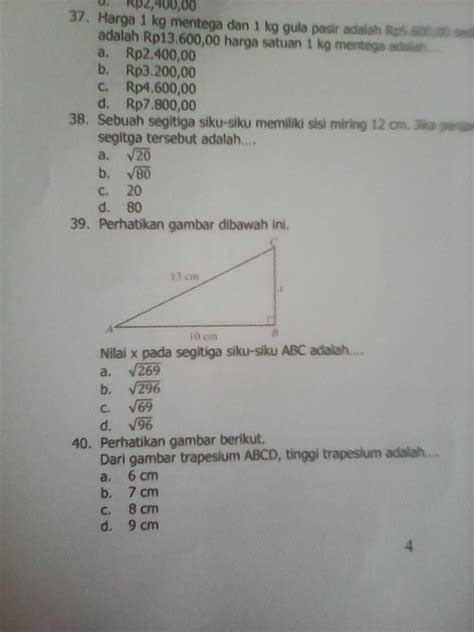 Nilai X Pada Segitiga Siku Siku Abc Adalah Cara Mengapresiasi Karya