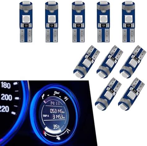 Amazon Crynod 10 PCS T5 Car LED Instrument Light Bulbs High