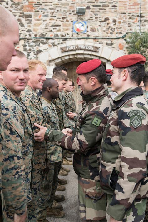 Dvids Images Spmagtf Cr Af Marines Receive French Commando Pins