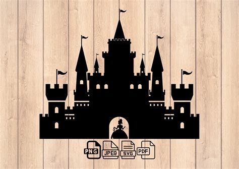 Castle Cut File Svg Cinderella Castle Svg Magical Castle Etsy