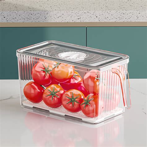 Refrigerator Organizer Bins Clear Plastic Bins For Fridge Freezer