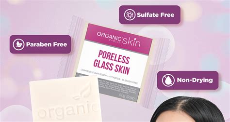 Organic Skin Japan Poreless Soap 50g Glass Skin Care Whitening Bar Face