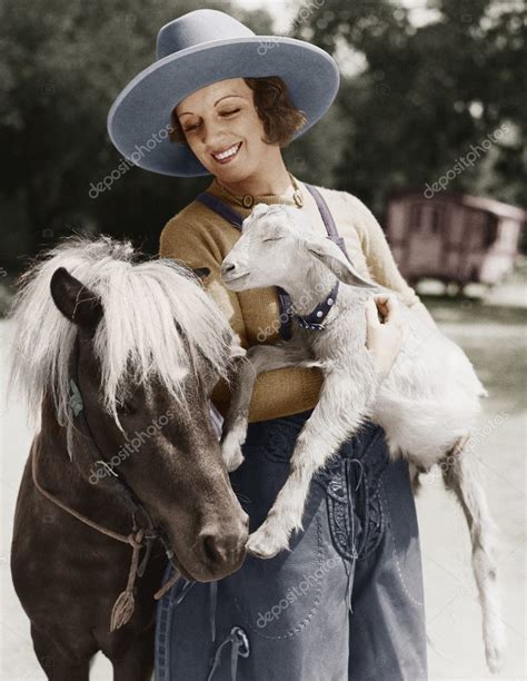 Woman With Goat And Pony Stock Photo By ©everett225 12302713