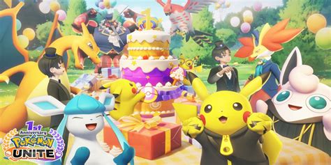 pokemon unite  celebrating   anniversary  lots
