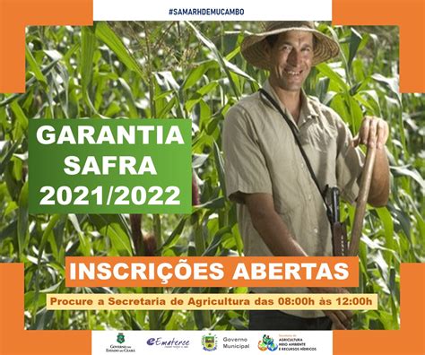 INSCRIÇÕES GARANTIA SAFRA 2021 2022 Prefeitura de Mucambo