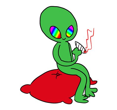 Alien on weed by Isencris on Newgrounds