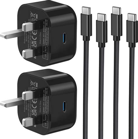 Samsung Fast Charger Plug and Cable 2Pack, USB C PD Charging Plug with
