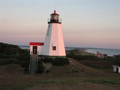 Plymouth Lighthouse at Sunrise Photograph by Brian Mazzoli