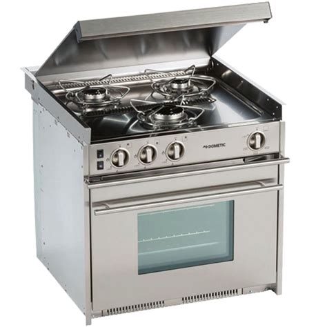 Dometic CU-434 Propane 3-Burner Stainless Steel Stove / Oven