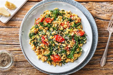 Orzo Met Spinazie En Cherrytomaten Recept Hellofresh Recept