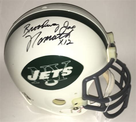 Lot Detail Joe Namath Signed Ny Jets Proline Helmet W Broadway Joe