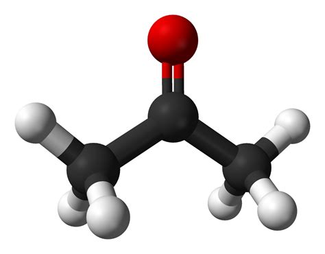 Structural Diagram Of Acetone Acetone Structure Solvent Wate