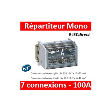 Legrand R Partiteur Mono Connexions Modules A