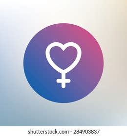 Female Sign Icon Woman Sex Heart Stock Vector Royalty Free Shutterstock
