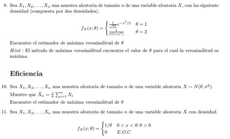 9 Sea X1 X2 Xn una muestra aleatoria de tamaño n Chegg