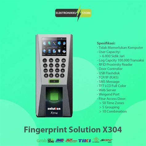 Promo Mesin Absensi Fingerprint Solution X304 Absen Absensi Sidik Jari