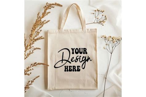 Natural Canvas Tote Bag Mockup Graphic By Bestmockupstore · Creative Fabrica