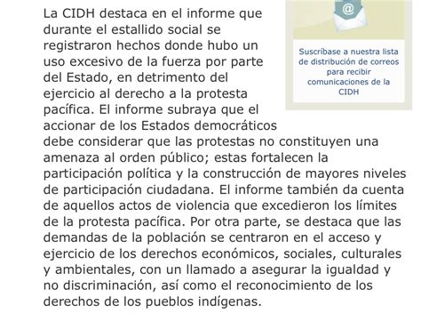 Axel Troncoso On Twitter Cidh Publica El Informe Sobre La Situaci N