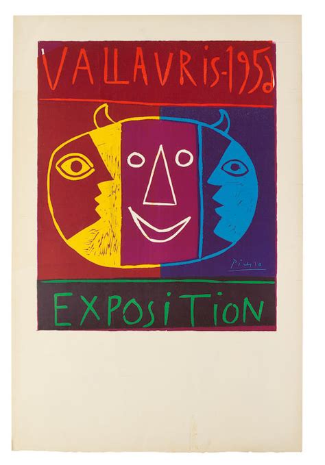 Bonhams Pablo Picasso 1881 1973 Vallauris 1956 Exposition 1956 This Work Is A Proof Aside