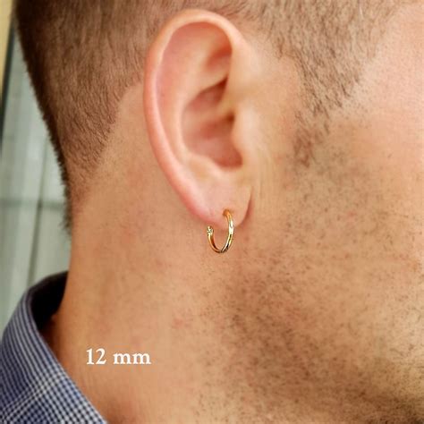 Mens Hoop Earrings Size Chart