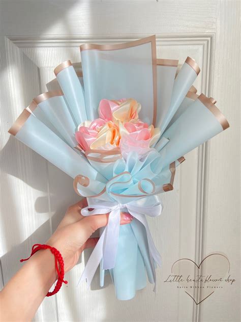 Mini Satin Ribbon Bouquet Never Fade Bouquet Single Bouquet Bouquet