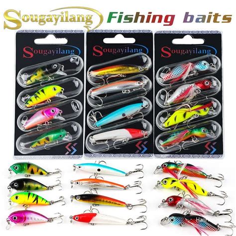 Buy Minnow Fishing Baits 4pcs Artificial Hard Bait Topwater Floating