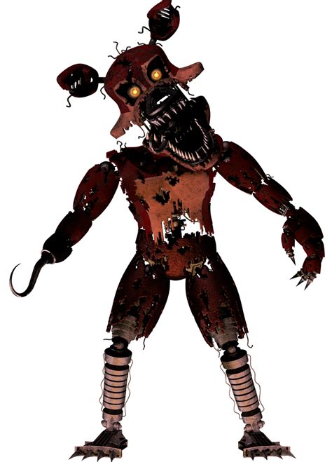 C4dfnaf Nightmare Foxy Full Body By Puppetfnaf1987 On Deviantart