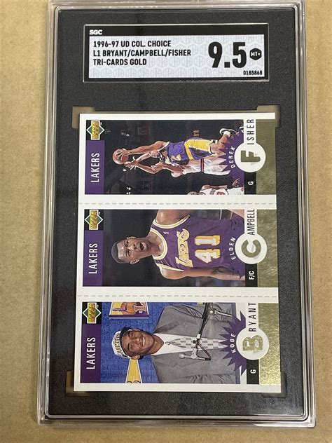 Mavin Kobe Bryant Cut Card Elden Campbell Derek Fisher Upper