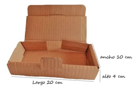 Cajas De Cartón Kraft Pequeñas 20x10x4cm 100pzs Mailbox Mercado Libre