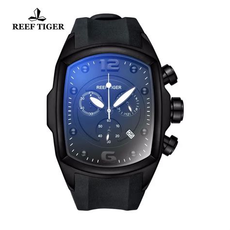 Reef Tiger Rt Chronograph Sport Watches For Men Steel Rubber Strap