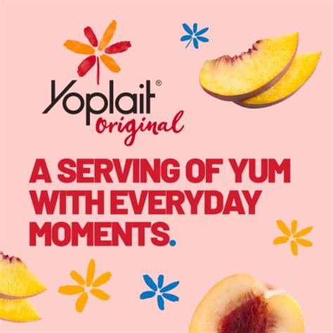 Yoplait Original Harvest Peach Low Fat Smooth Style Yogurt Tub 32 Oz