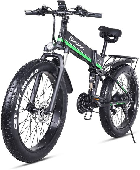 Shengmilo MX01 1000W Electric Bicycle Folding Mountain Bike Fat Tire