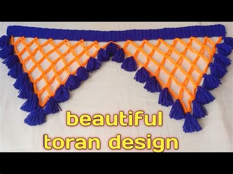 Beautiful And Easy Toran Hindi Tutorial New Toran Design Gate Parda