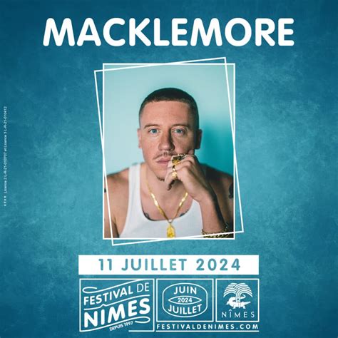 Macklemore Presse Festival De N Mes